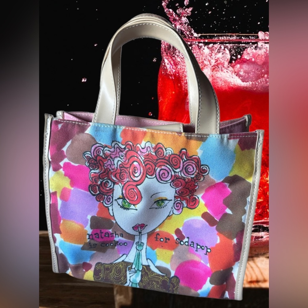 Bobbypin by Jeffrey Fulvimari Vintage Artistic Tote